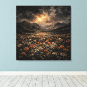 Toile Ethereal Mountain Glow Impasto Landscape Canvas (Insitu (Plancher de Bois))