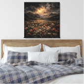 Toile Ethereal Mountain Glow Impasto Landscape Canvas (Insitu(Chambre))