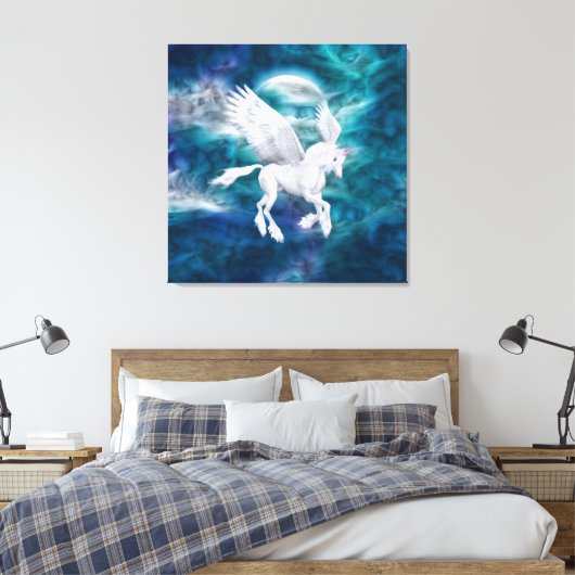 Toile Ethereal Pegasus Unicorn Enveloppé Canvas (Insitu(Chambre))
