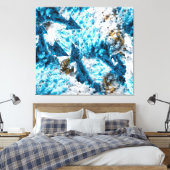 Toile Ethereal Velocity: Geometric Cloud & Arrow Fusion (Insitu(Chambre))