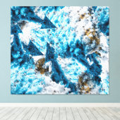 Toile Ethereal Velocity: Geometric Cloud & Arrow Fusion (Insitu (Plancher de Bois))