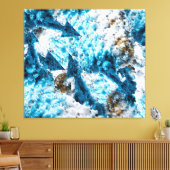 Toile Ethereal Velocity: Geometric Cloud & Arrow Fusion (Insitu(Salon))