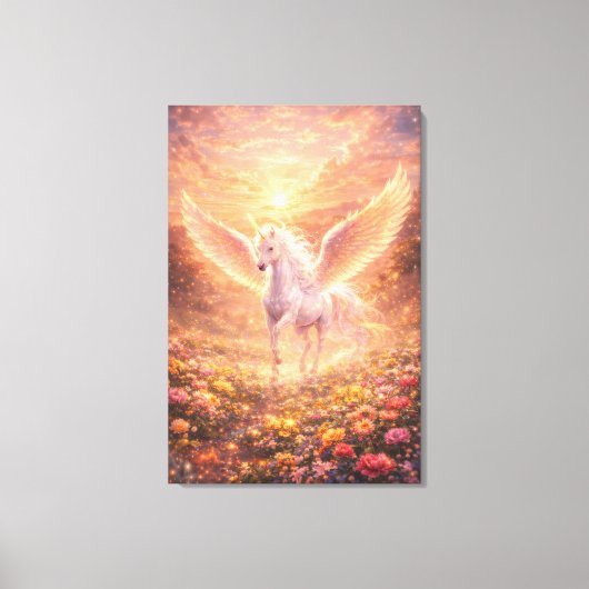 Toile Ethereal Winged Unicorn of Light  | ManJiangHong F (Recto)