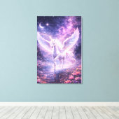 Toile Ethereal Winged Unicorn of Light | ManJiangHong F (Insitu (Plancher de Bois))