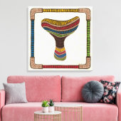 Toile Ethnic Abstract Mushroom (Insitu(Salon))