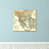 Toile Ethnographic Map of Ottoman (Insitu (Plancher de Bois))