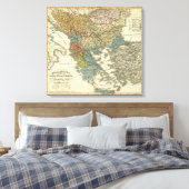 Toile Ethnographic Map of Ottoman (Insitu(Chambre))