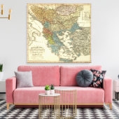 Toile Ethnographic Map of Ottoman (Insitu(Salon))