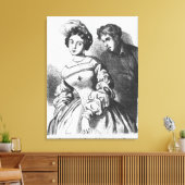 Toile Etienne Lousteau parlant à une actrice (Insitu(Salon))