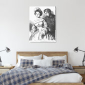 Toile Etienne Lousteau parlant à une actrice (Insitu(Chambre))