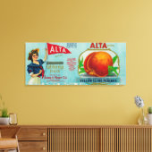 Toile Étiquette Alta Peach (Insitu(Salon))