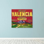 Toile Étiquette Apple Mount Valencia - Watsonville, CA (Insitu (Plancher de Bois))