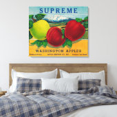 Toile Étiquette Apple suprême - État de Washington (Insitu(Chambre))