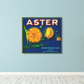 Toile Étiquette Aster Brand Citrus Crate (Insitu (Plancher de Bois))