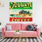 Toile Étiquette café Torreon (Insitu(Salon))
