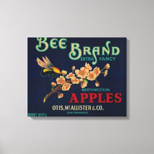 Toile Étiquette de cadence d'abeilles (Recto)