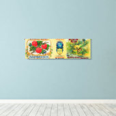 Toile Étiquette de framboise russe (Insitu (Plancher de Bois))