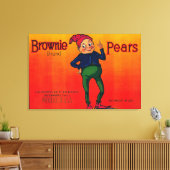 Toile Étiquette de fréquence de poire Brownie (Insitu(Salon))