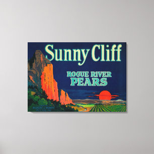 Toile Étiquette de fréquence solaire de la falaise Medfo