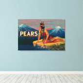 Toile Étiquette de fréquence Stock (Insitu (Plancher de Bois))