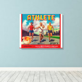 Toile Étiquette de la marque Athlete Citrus (Insitu (Plancher de Bois))