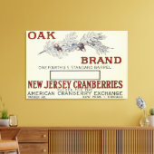 Toile Étiquette de la marque de chêne Cranberry (Insitu(Salon))