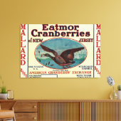Toile Étiquette de marque Mallard Eatmor Cranberries (Insitu(Salon))
