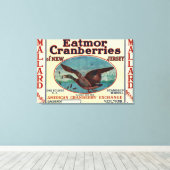 Toile Étiquette de marque Mallard Eatmor Cranberries (Insitu (Plancher de Bois))