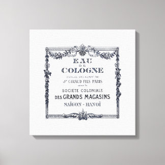 Toile Étiquette de parfum français vintage