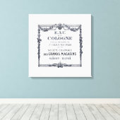 Toile Étiquette de parfum français vintage (Insitu (Plancher de Bois))