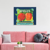 Toile Étiquette de pomme de fruits à spiner - Yakima, WA (Insitu(Salon))