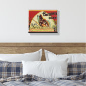 Toile Étiquette de publicité pour papillon antique (Insitu(Chambre))