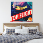 Toile Étiquette orange de vol principalTustin, CA (Insitu(Chambre))