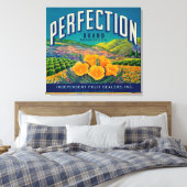 Toile Étiquette orange parfaiteColton, CA (Insitu(Chambre))