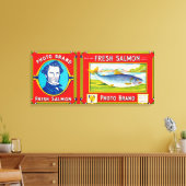 Toile Étiquette Saumon de la marque photo - Alaska (Insitu(Salon))