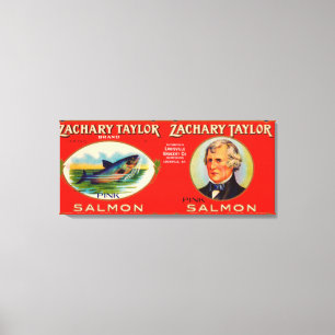 Toile Étiquette Saumon de marque Zachary Taylor