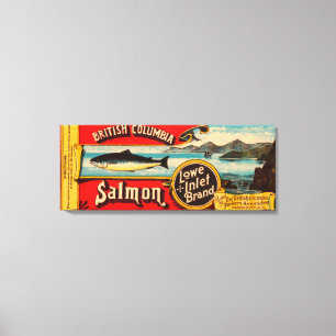 Toile Étiquette Saumon Lowe Inlet