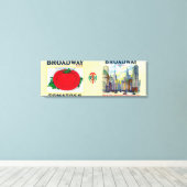 Toile Étiquette Tomate BroadwaySt. Louis, MO (Insitu (Plancher de Bois))