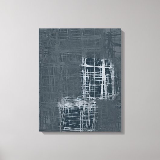 toile étirée abstraite gris acier (Recto)
