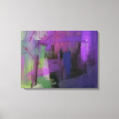 Toile étirée Abstraite violette (Recto)
