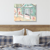 Toile étirée "Aquarelle Sketch/Crystal Cove (Insitu(Chambre))