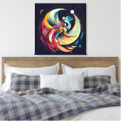Toile étirée d'art poilé Abstrait (Insitu(Chambre))