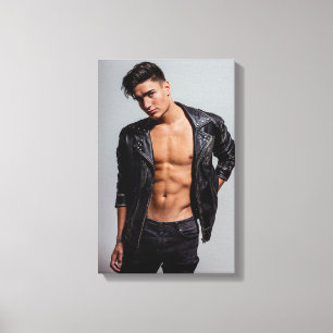 TOILE ÉTIRÉE D'HOMME JEUNE ET BEAU