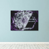 Toile étirée en teinte violette (Insitu (Plancher de Bois))