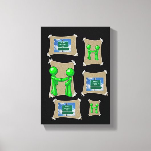 Toile étirée Fête des pères d'impression (Recto)