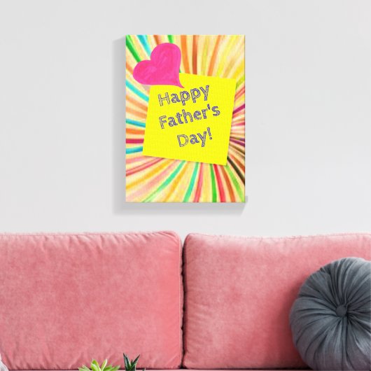 Toile étirée Fête des pères d'impression (Insitu(Salon))