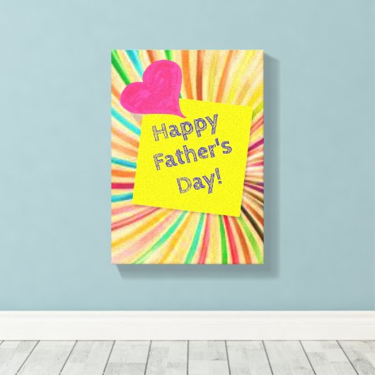 Toile étirée Fête des pères d'impression (Insitu (Plancher de Bois))