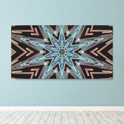 Toile étirée Impression 40x21 (Insitu (Plancher de Bois))