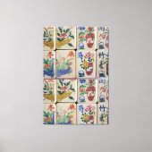 Toile étirée Impression Mahjong (Recto)