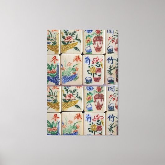 Toile étirée Impression Mahjong (Recto)